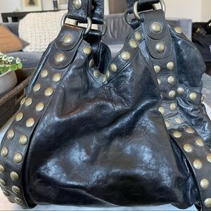 Kooba large studded shoulder bag
